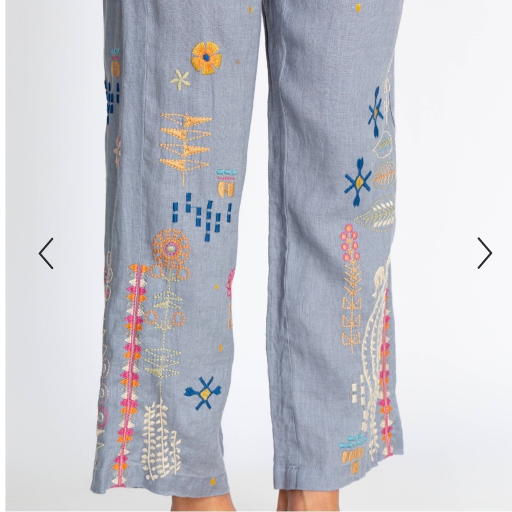 Johnny Was Elektra Linen Pants Size XS.  NWT - Picture 4 of 13